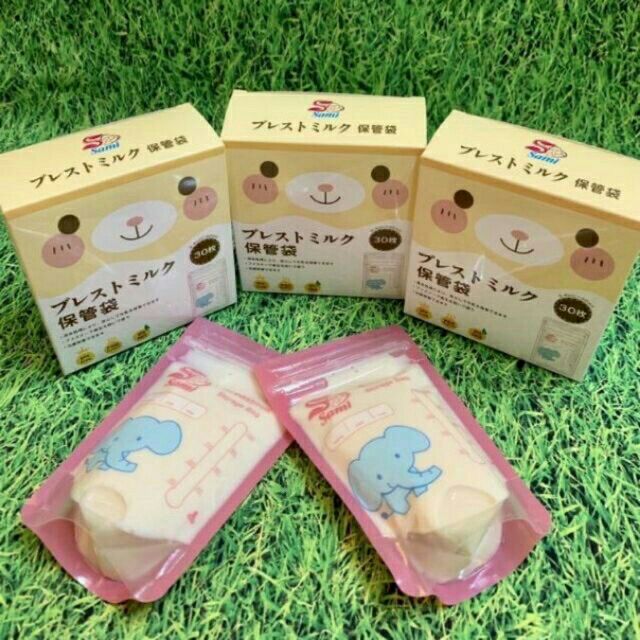 Hộp 30 túi trữ sữa Sami 100ml Nhật Bản