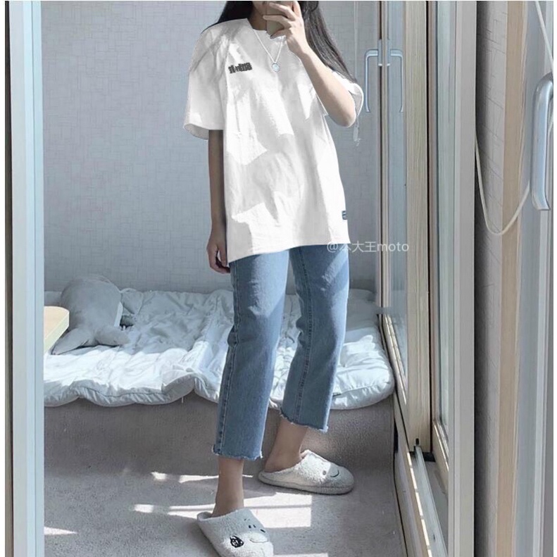 [Rẻ vô địch] Áo thun cotton tay lỡ dáng rộng unisex Good freesize từ 38-65kg