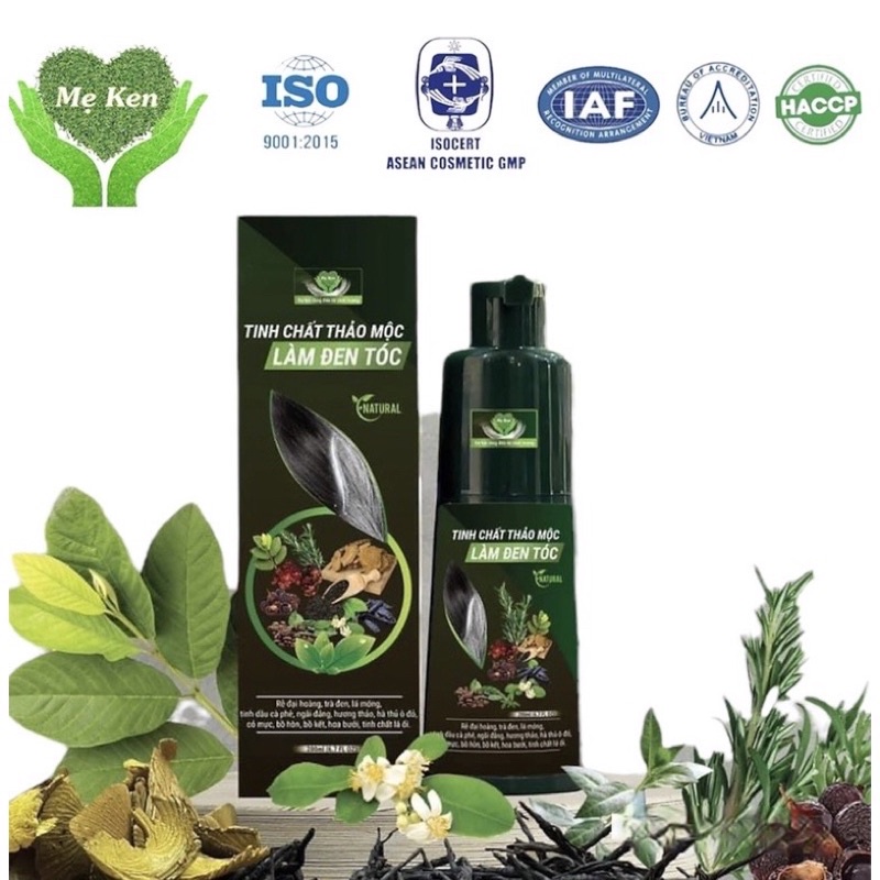 Tinh chất làm đen tóc thảo mộc - phủ bạc Mẹ Ken