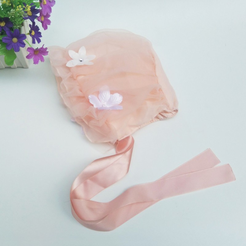 Mũ trùm vải voan dễ thương cho bé