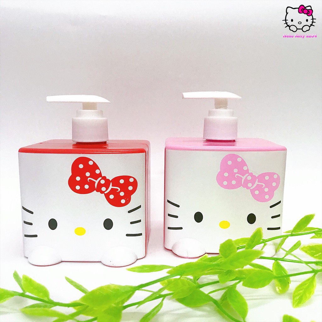 Bình chiết vuông 350ml Hello Kitty ☘☘