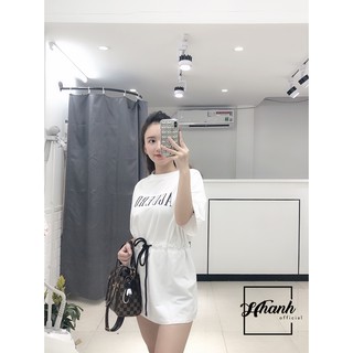 Áo váy thắt ngang bụng