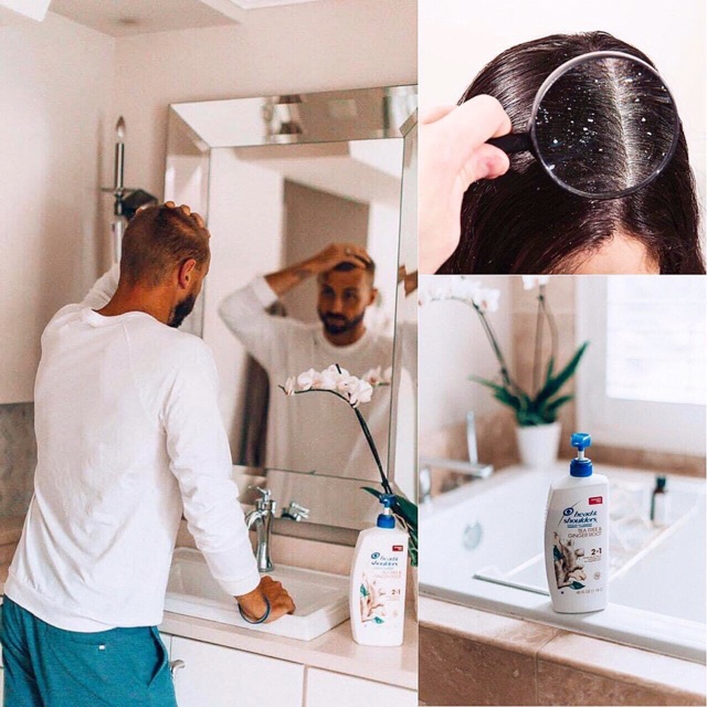 (AIR Mỹ) Dầu gội nam nữ ngừa gàu tràm trà head & shoulders Tea tree & Ginger Root chai 1,18 lít | BigBuy360 - bigbuy360.vn