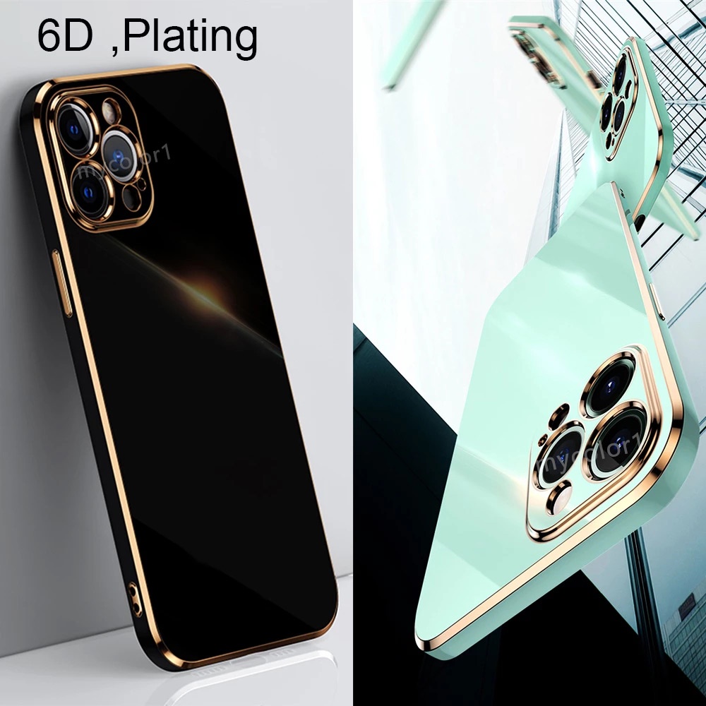 Ốp lưng Điện Thoại Viền Vuông Mạ Sang Trọng Cho iPhone ip14 14 PLUS Pro Max 5G 4G 2023