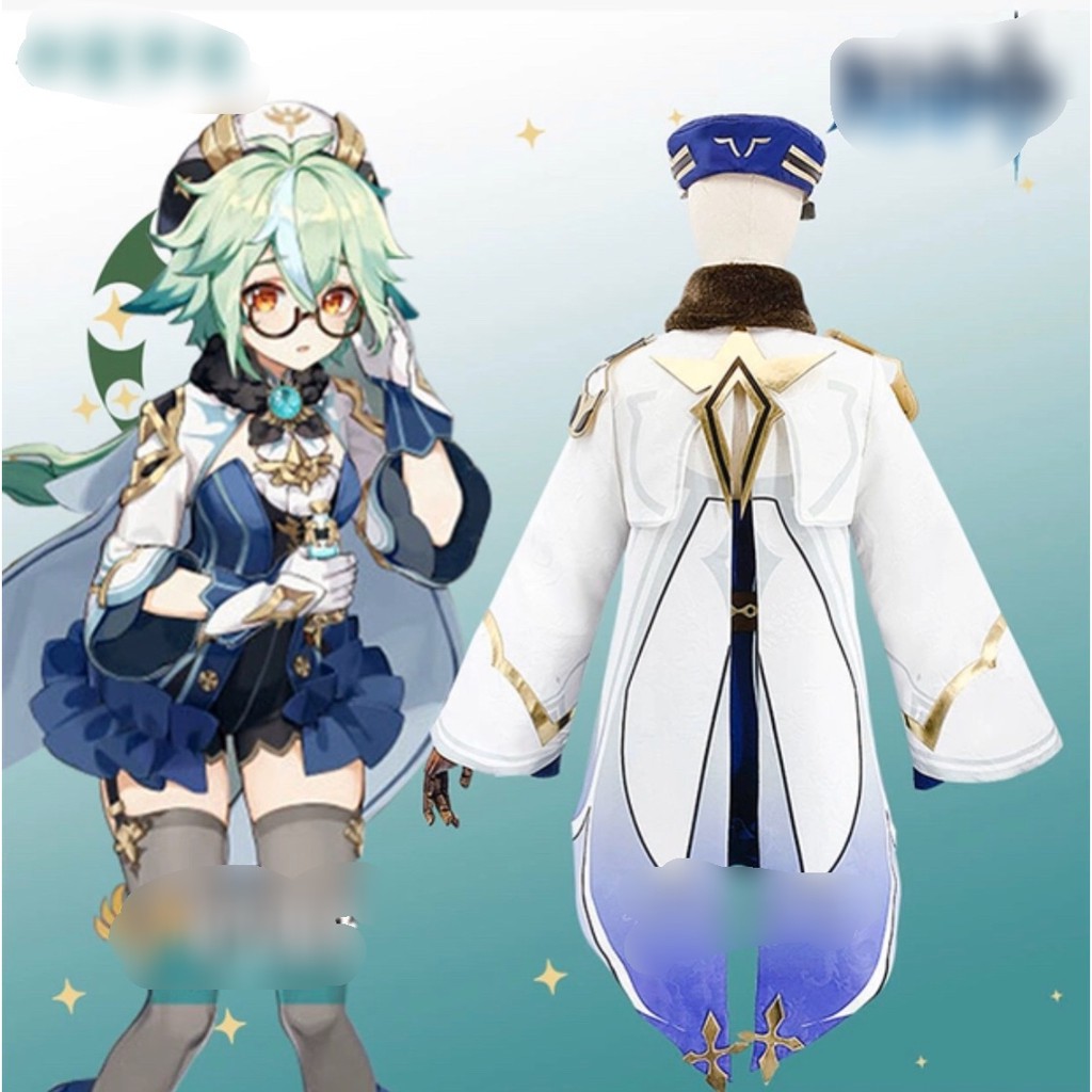 Set cosplay Sucrose Genshin Impact