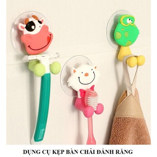 (xả kho) MÓC KẸP BÀN CHẢI HÌNH THÚ - Lan [HL]