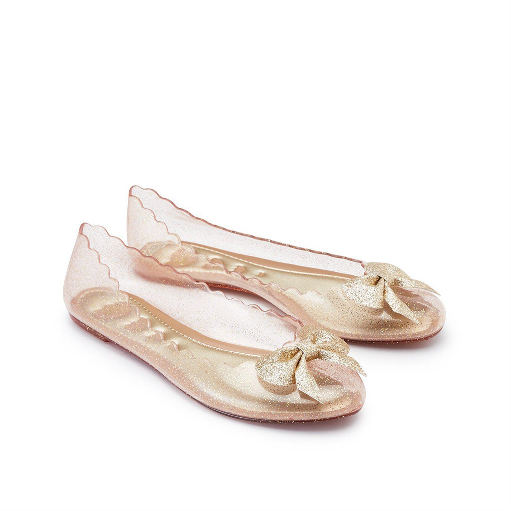 Jelly Bunny  - Giày nữ búp bê đế bệt đính nơ Sophie Kitty B21SLBL012 màu hồng lấp lánh | BigBuy360 - bigbuy360.vn