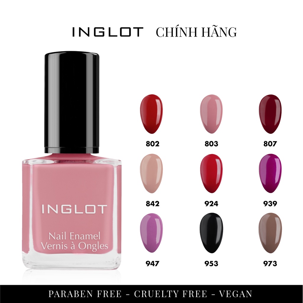 Inglot Sơn móng tay Nail Enamel 15ml màu 802 - 973