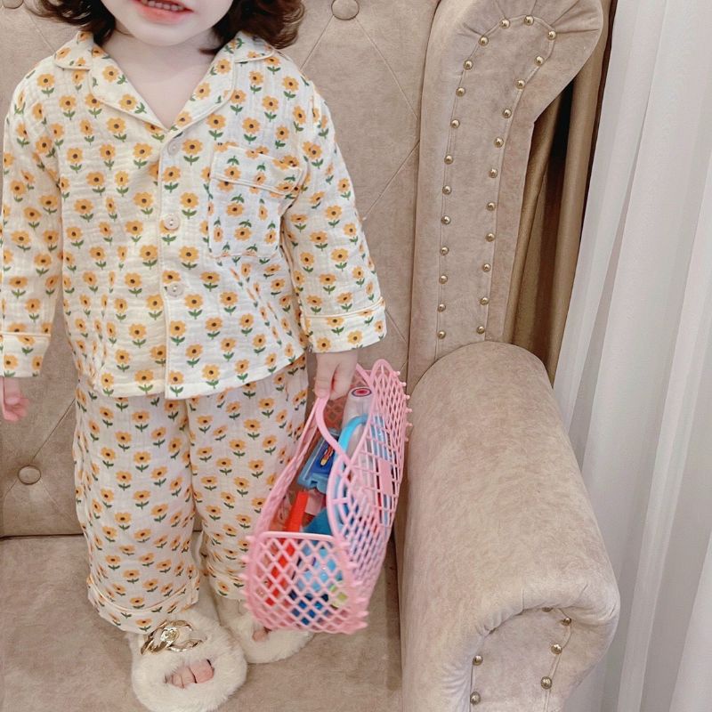 Bộ Pijama  chất xốp loại 1 chạy viền lé siêu xinh cho bé