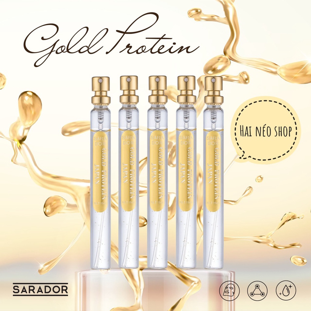 [DATE 05/22] Tinh chất vàng 24k Protein Peptide và chỉ căng cơ Protein Nano SARADOR GOLD PROTEIN PEPTIDE (Nhât)