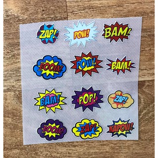 Hình ủi nhiệt, ủi quần áo -  comic speech bubble set