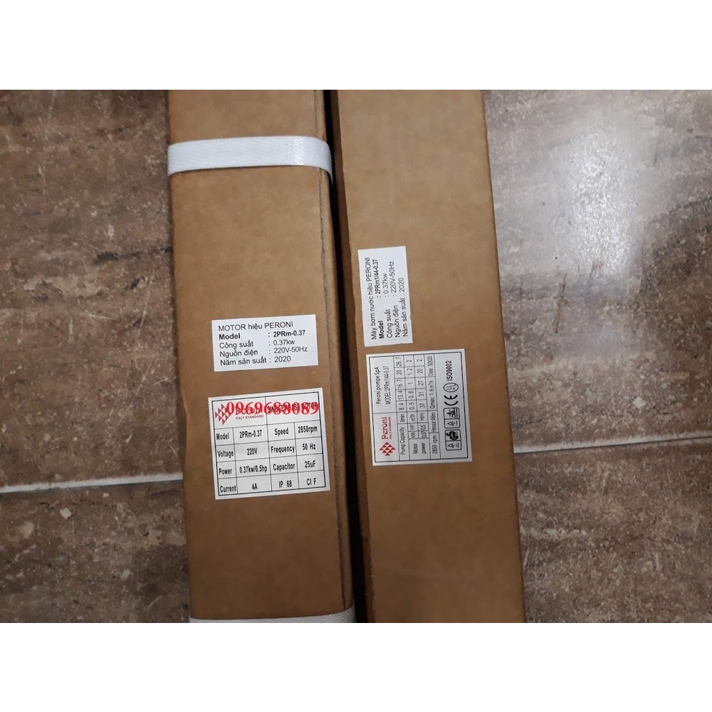Bơm hỏa tiễn, Bơm chìm Giếng khoan Peroni 2inch 0.37kw 2PRm1/44-0.37