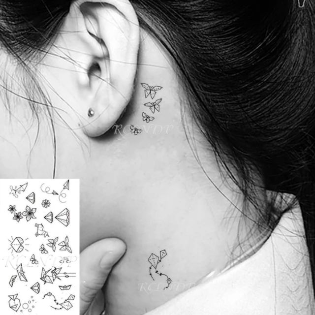 Hình xăm mini cao cấp t121. Xăm dán tatoo mini tạm thời, size &lt;10x6cm