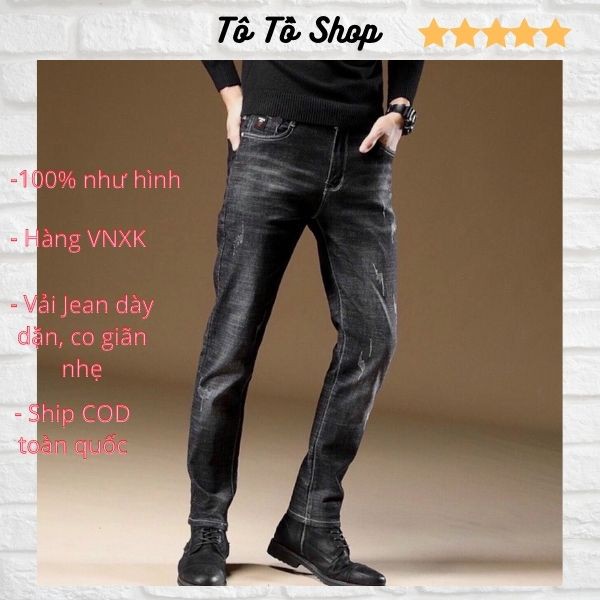 Quần Jean Nam Mẫu Mới ❤️FREESHIP❤️ Quần Bò Nam Chất Liệu Denim Cao Cấp Thời Trang Chuẩn Hàng Shop Tô Tồ Shop - QJNTT23