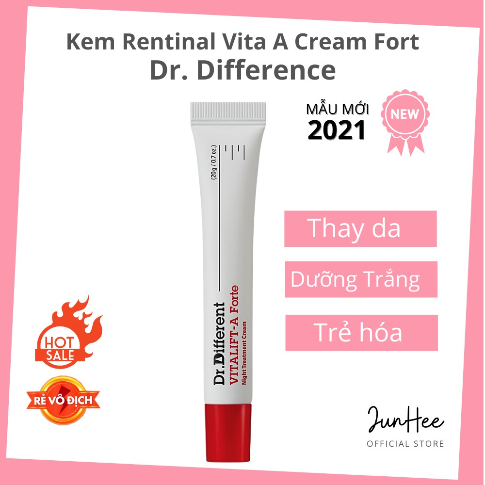 [Mẫu mới] Kem chống lão hoá Dr.Different Vita A Cream chứa retinal
