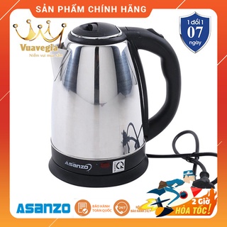 BÌNH ĐUN SIÊU TỐC 1.8L ASANZO SK-1800 (INOX) HÀNG CHÍNH HÃNG