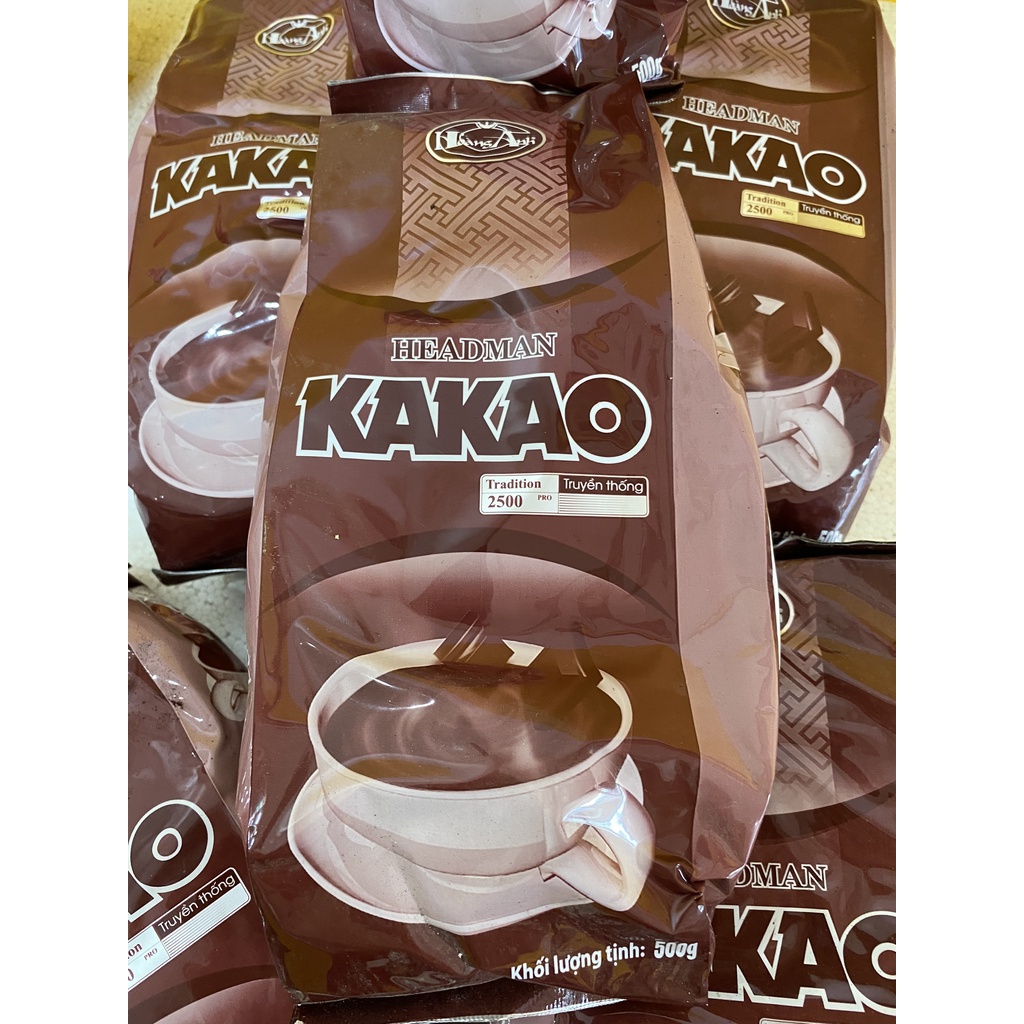 Bột Cacao 2 in 1 Túi Thiếc (500g) - Cải Thiện Tim Mạch Chống Lão Hoá - Bột Kakao
