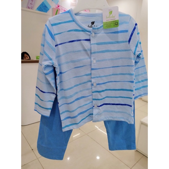 Bộ sơ sinh bé trai, bé gái LULLABY cotton mỏng siêu đẹp