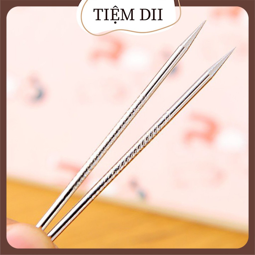 Que Lấy Mụn 2 Đầu Dài  12cm (Que Nặn Mụn, Dụng Cụ Nặng Mụn Đầu Đen, Mụn Trứng Cá Nhỏ Gọn Tiện Dụng
