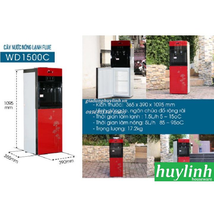 Cây nước nóng lạnh Fujie WD1500C - Block