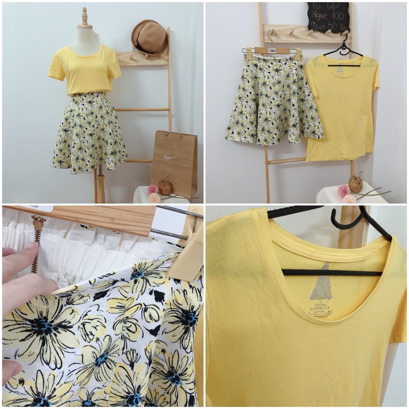 SET chân váy dài tặng áo BIG SIZE