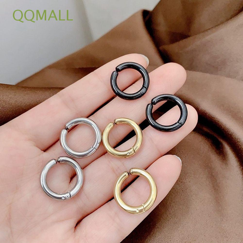 Khuyên Kẹp Tai Màu Trơn Phong Cách Punk Cổ Điển Thời Trang Cho Nam Và Nữ