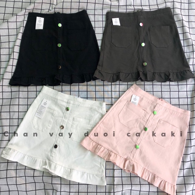 Chân váy xếp li đuôi cá nút inox | BigBuy360 - bigbuy360.vn