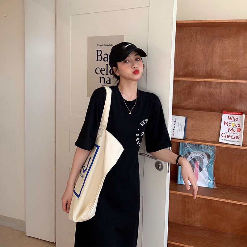 Đầm Tay Ngắn Thiết Kế Xẻ Tà Lưng Cao Thiết Kế Mới Thời Trang Cho Nữ