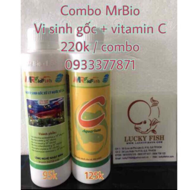 Combo Men Vi Sinh và Vitamin C của Mr Bio Fish (Hàng Công Ty)