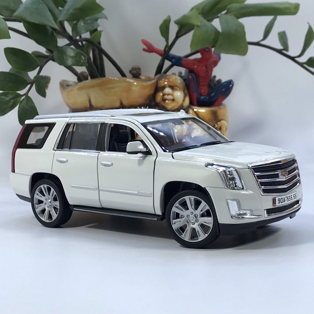 Mô hình xe ô tô Cadillac Escalade tỷ lệ 1:27 bằng kim loại mẫu SUV hạng sang cỡ lớn của Mỹ