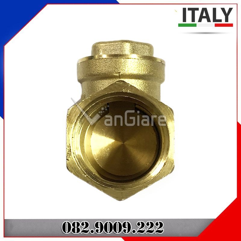 Van nước 1 chiều lá lật đồng thau ITALY phi 21 27 34