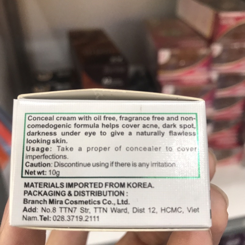 Kem Che khuyết Điểm Mira Culous Conceal Cream 10g