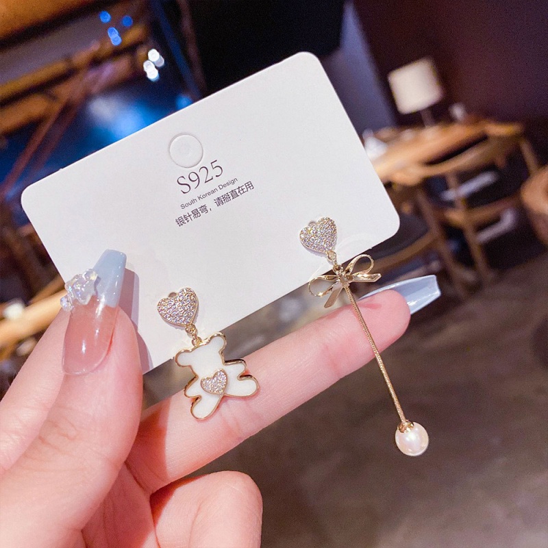 XiaoboACC Đôi Khuyên Tai HìNh Chú GấU Dễ Thương BắT MắT SàNh ĐiệU