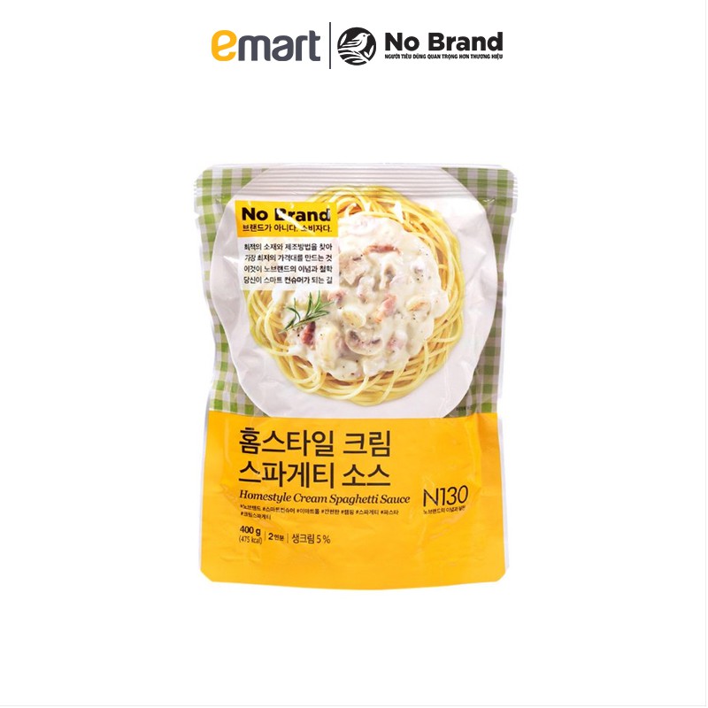 Sốt Kem Mì Ý Kiểu Gia Đình No Brand Túi 400G - Emart VN | BigBuy360 - bigbuy360.vn