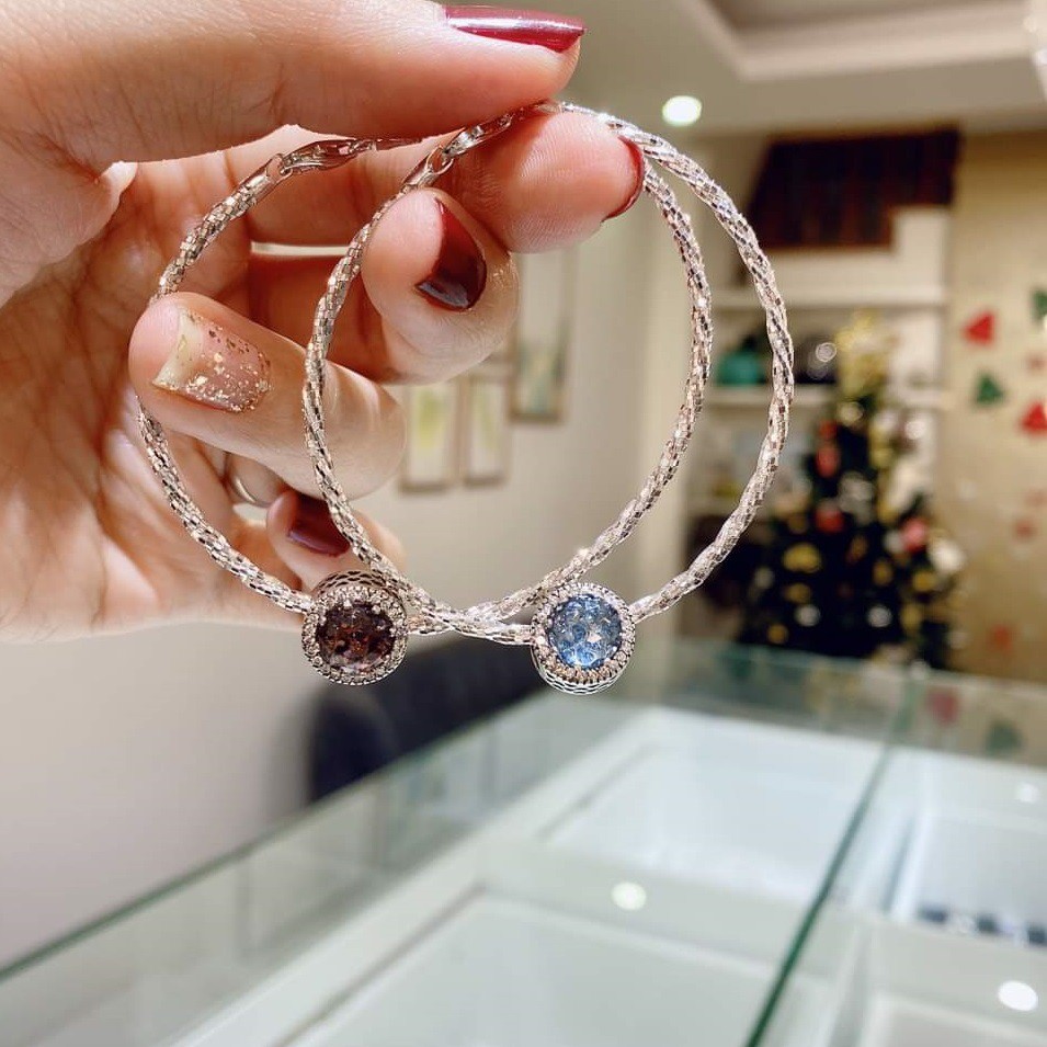 Vòng tay bạc phay Vip Thiên kim mix charm bạc cao cấp Q223 | BigBuy360 - bigbuy360.vn