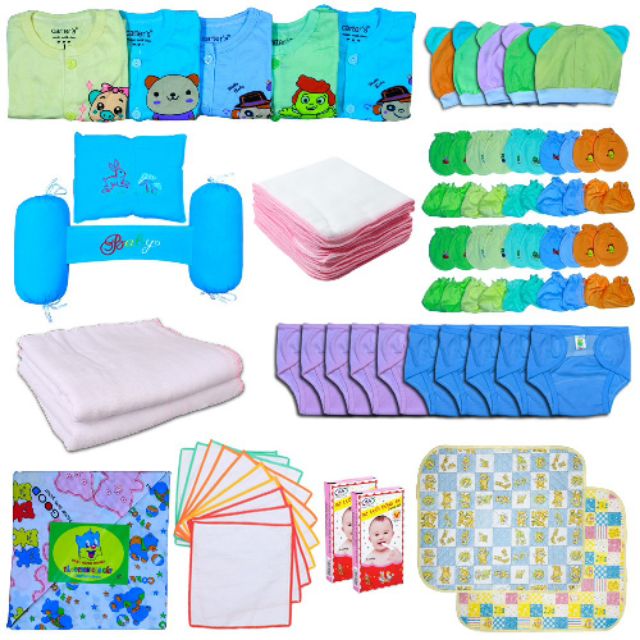Set 86 đồ sơ sinh căn bản cho bé ( tặng 1 bình sữa baby lops 60ml cho bé )