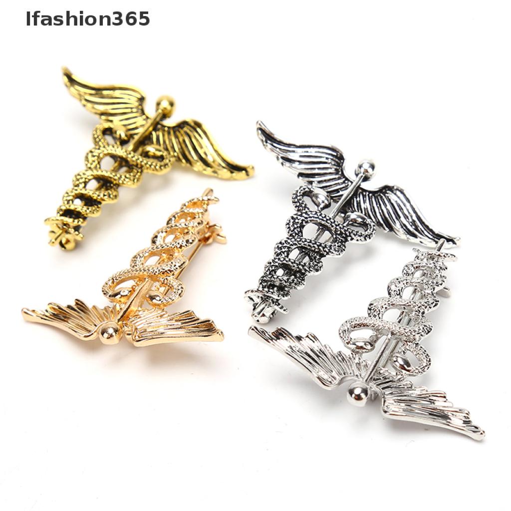 Ifashion365 Fashion Retro Angel Wings Men Badge Pin Snake Brooches Lapel Medal Decoration VN