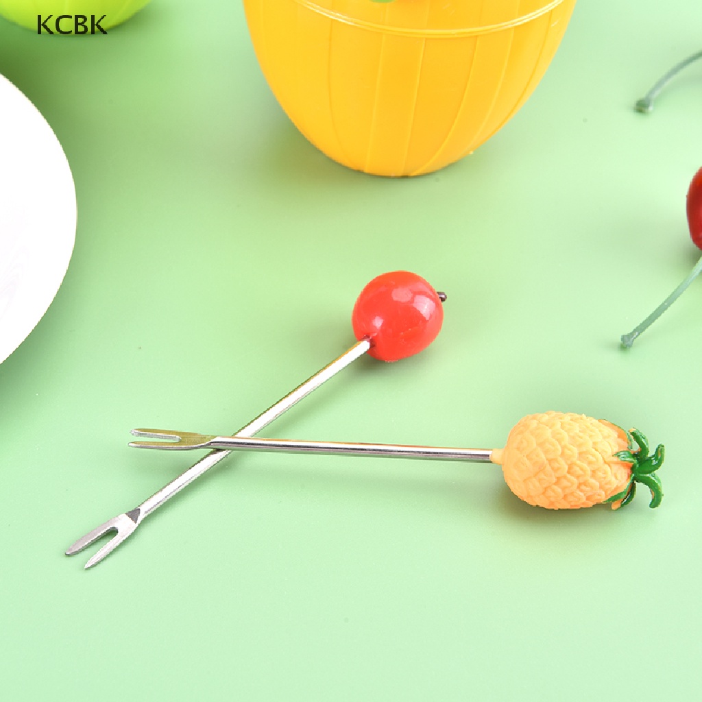 Set 6 Nĩa Ăn Trái Cây Bằng Thép Không Gỉ
