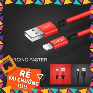 Cáp sạc dây dù hoco x14 dài 1m - hàng chính hãng - bh 12 tháng 1 đổi 1 1-1 1 đổi 1