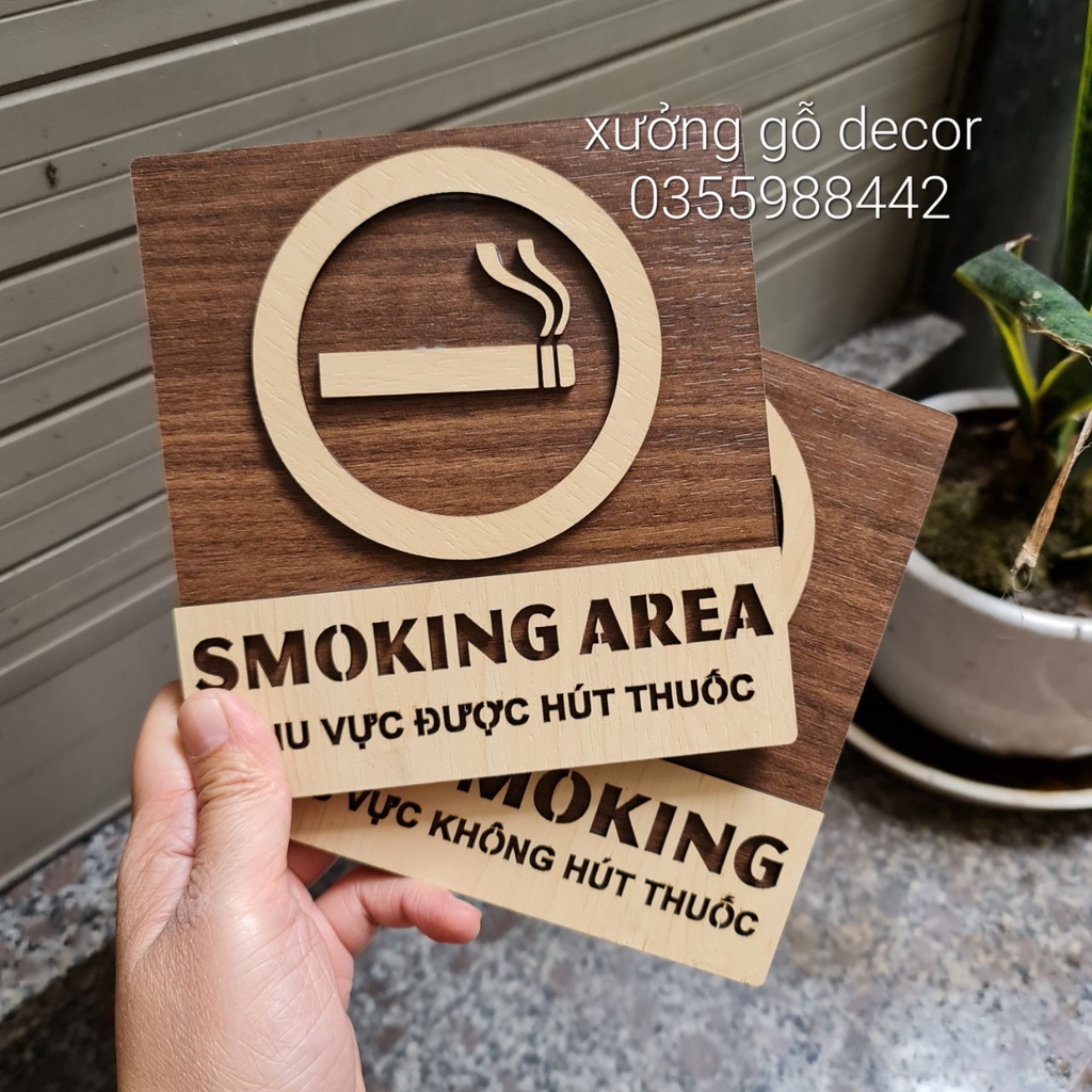 Bảng Cấm hút thuốc, biển báo No smoking, bảng báo No smoking, bảng cấm hút thuốc, khu vực hút thuốc giá rẻ.