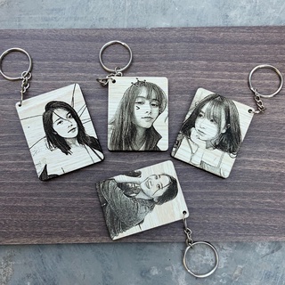 (giá xưởng) móc khóa gỗ khắc hình , chữ theo yêu cầu kích thước 60mm có hoen móc đi kèm xinh xắn