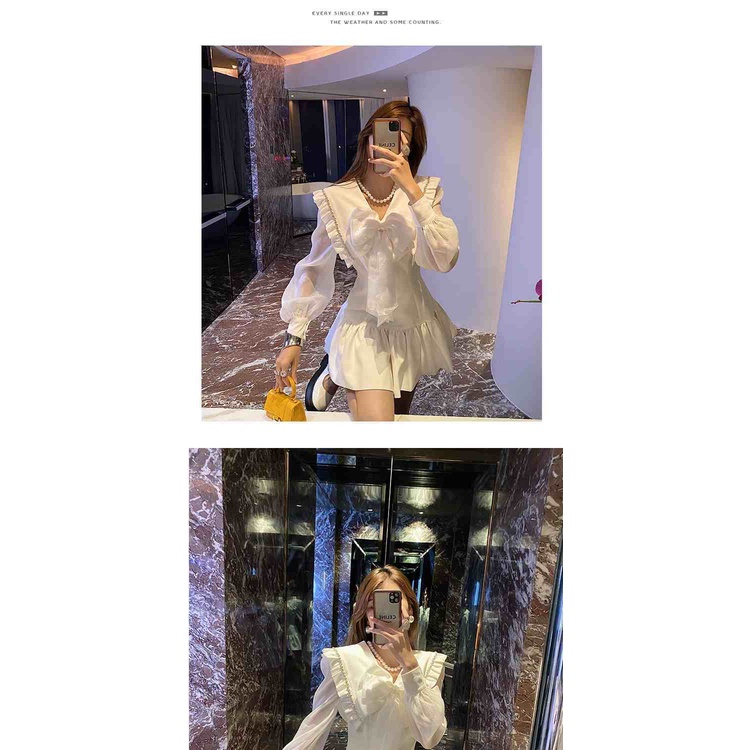 Đầm ôm eo phong cách cổ điển thời trang thu đông kiểu Pháp hàng mới