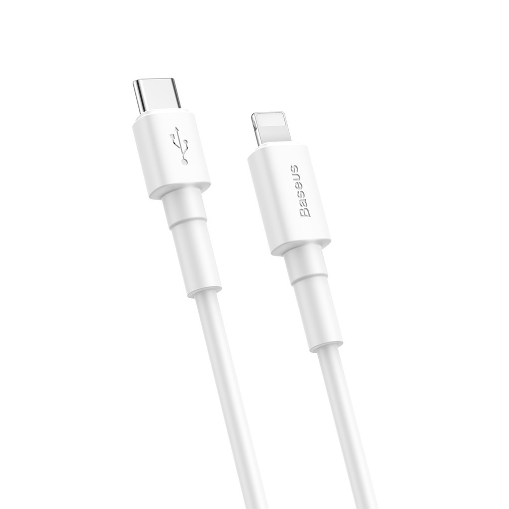 Cáp sạc nhanh PD 18w TypeC to Baseus Mini White 1m CATLSW-02
