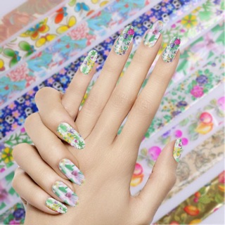 Set 10 cuộn foil nhỏ đơn giản trang trí móng