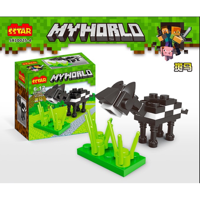 Đồ Chơi Lắp Ráp minecraft Hình Các Con Vật không có hộp