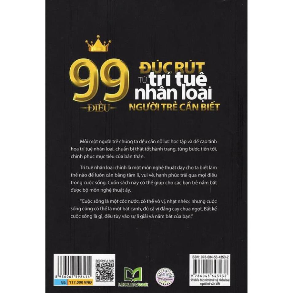 Sách - 99 Điều Đúc Rút Từ Trí Tuệ Nhân Loại Người Trẻ Cần Biết [Minh Long]