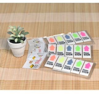 Giấy Phân Trang Nhựa Mũi Tên Please Sign Dạ Quang - Giấy Hướng Chỉ Dẫn Trình Kí Đánh Dấu Note Ghi Nhớ Pronoti 20 Tờ