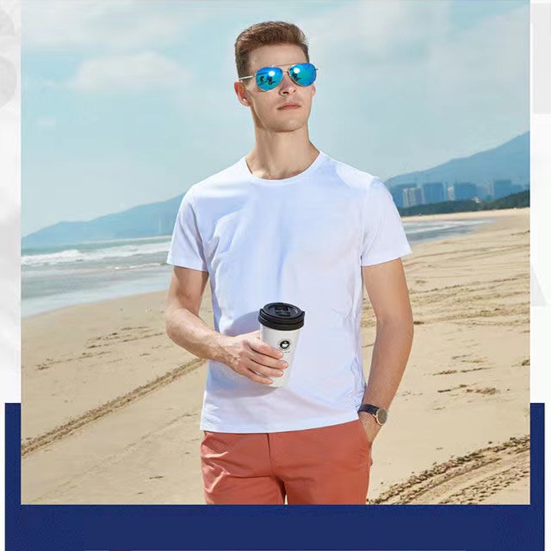 💥7.7 Áo Thun Thể Thao Tay Ngắn Cổ Tròn 8 Màu Sắc Thoáng Khí Nhanh Khô Thời Trang Mùa Hè Cho Nam Size M-3XL