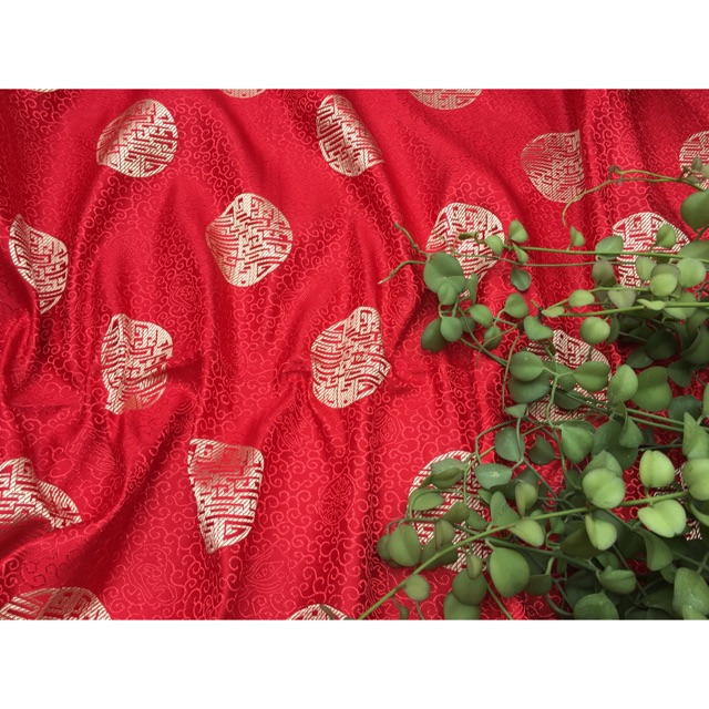 Vải Gấm Thượng Hải ấn tròn