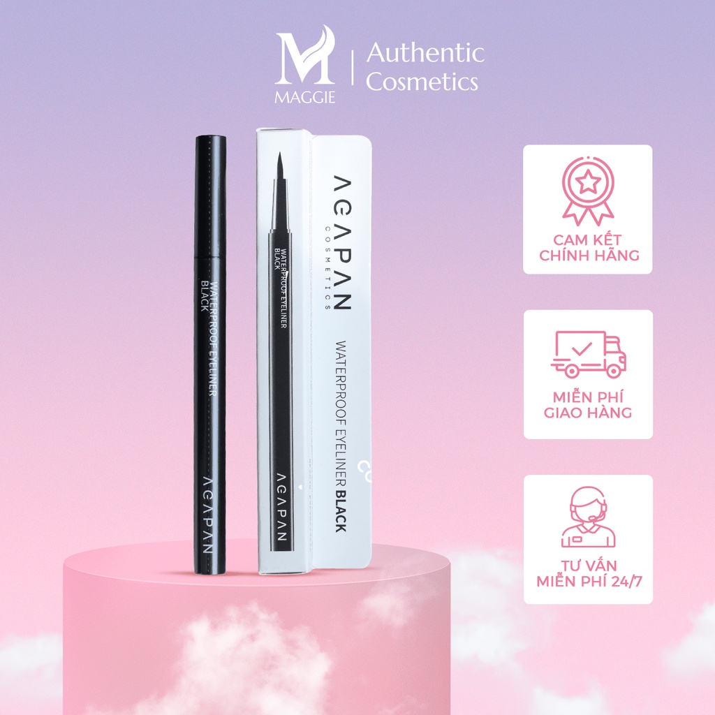 Kẻ mắt dạ AGAPAN bền màu lâu suốt ngày dài, cho đường viền đôi mắt bạn luôn đen nhánh, quyến rũ